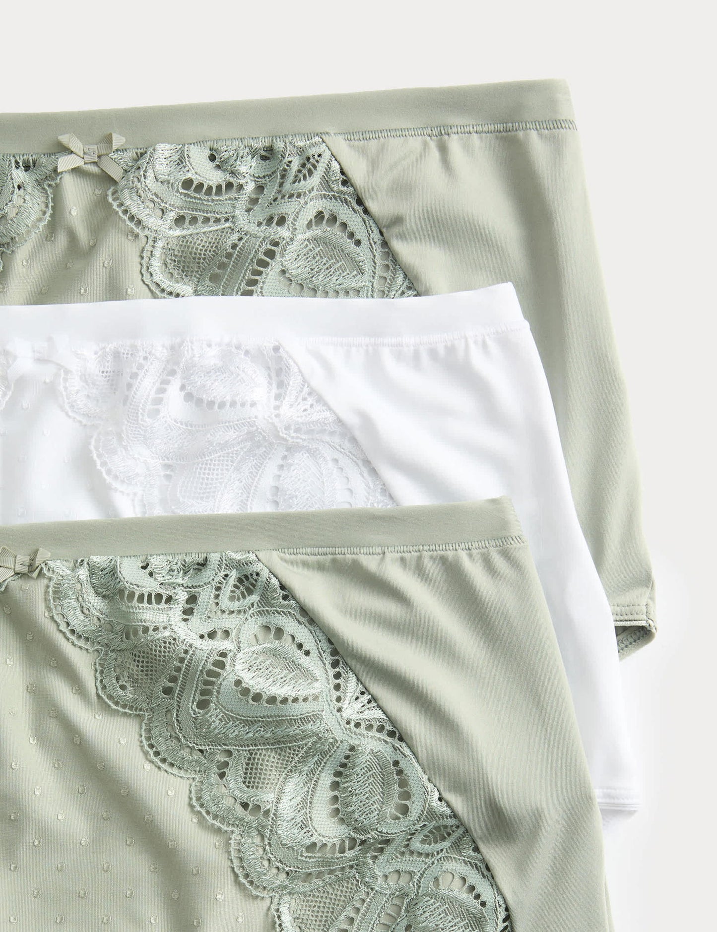 3'lü Amelia Dantelli Full Brief Külot