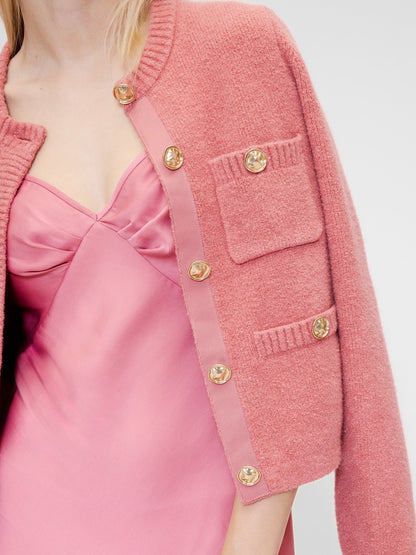 Pembe Gapstudio Saten Midi Elbise