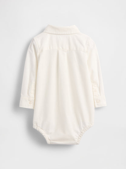 Beyaz Baby Oxford Bodysuit