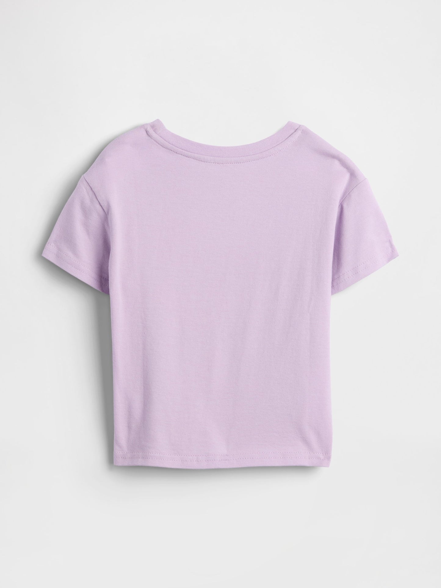 Lila Grafik Baskılı T-shirt