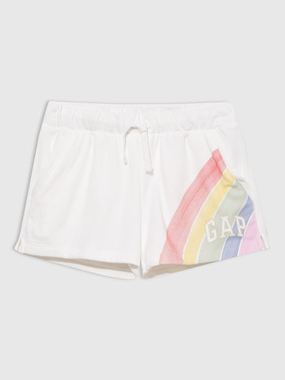 Beyaz Gap Logo Pull-on Şort