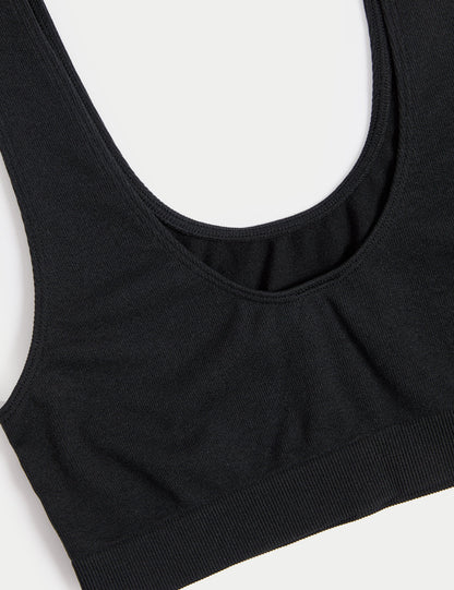 3'lü Dikişsiz Balensiz Crop Top Sütyen Seti