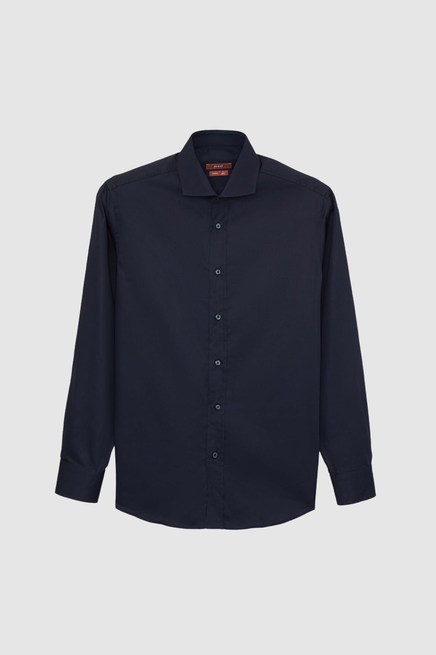 Damat Comfort Lacivert Düz %100 Pamuk Nano Care Gömlek