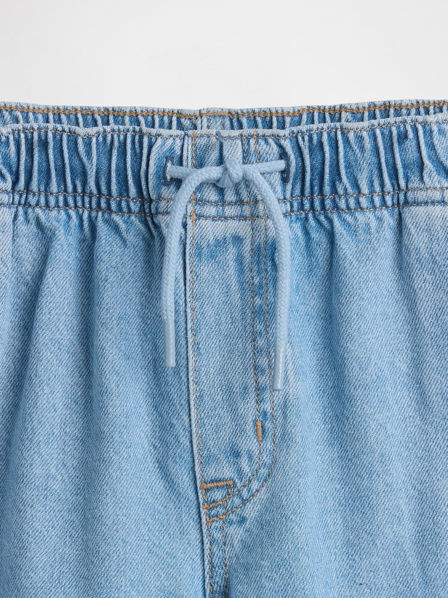 Açık Mavi High Rise Stride Easy Wide-leg Ankle Jean Pantolon