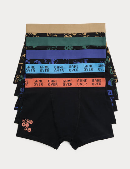 5'li Desenli Boxer
