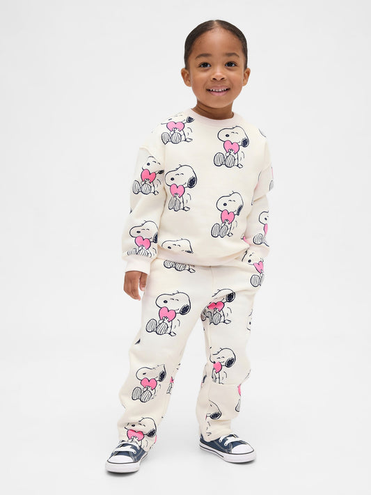 Krem Vintagesoft Snoopy Barrel Eşofman Altı