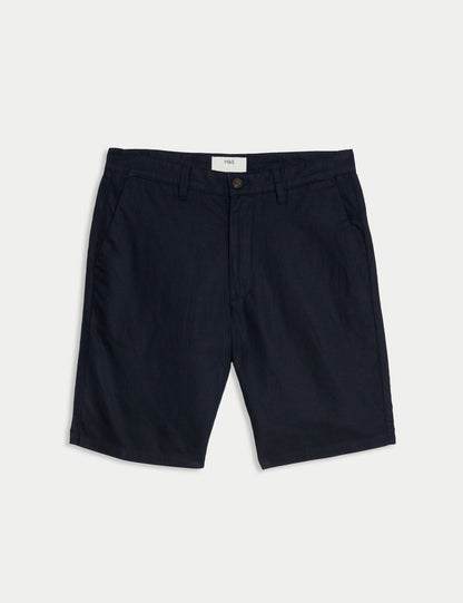 Regular Fit Keten Chino Şort