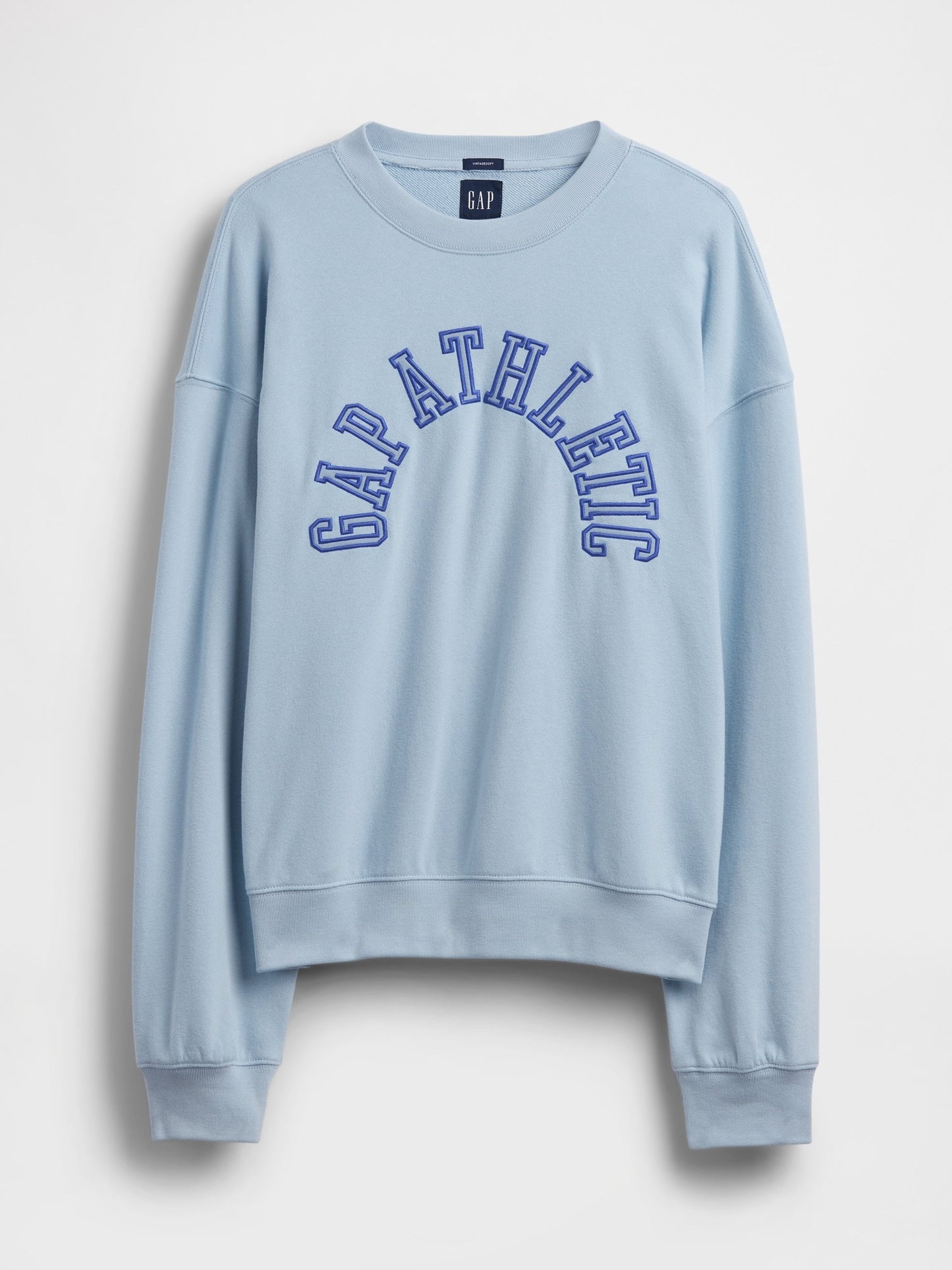Açık Mavi Vintagesoft Terry Oversized Gap Athletic Sweatshirt