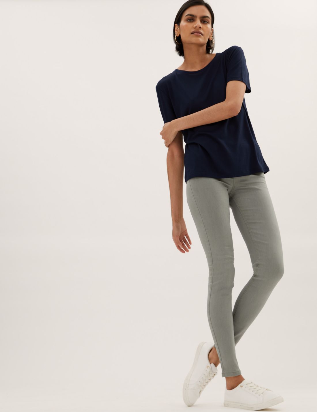Yüksek Bel Jegging Jean Pantolon