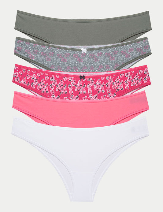 5'li Cotton Lycra:registered: Brazilian Külot Seti