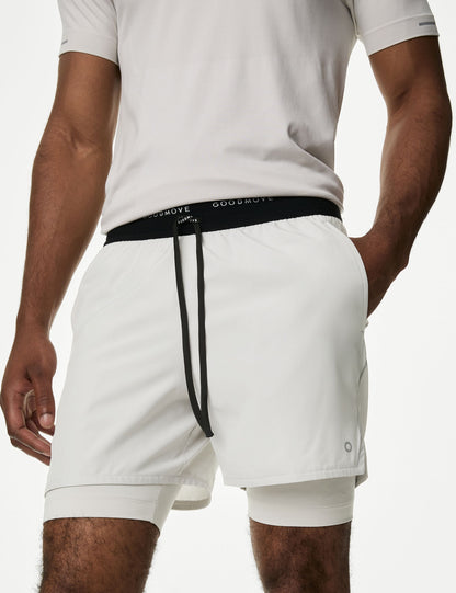 Regular Fit Çift Katmanlı Şort