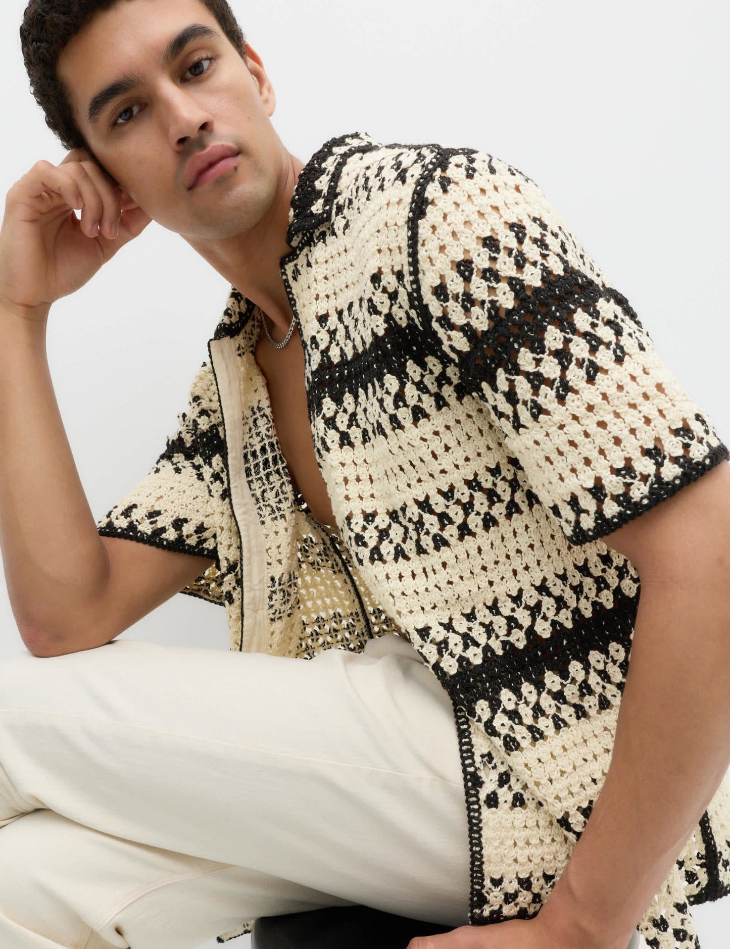 Relaxed Fit Triko Polo Yaka Üst