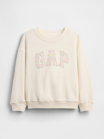 Krem Vintagesoft Havlu Işlemeli Logo Sweatshirt