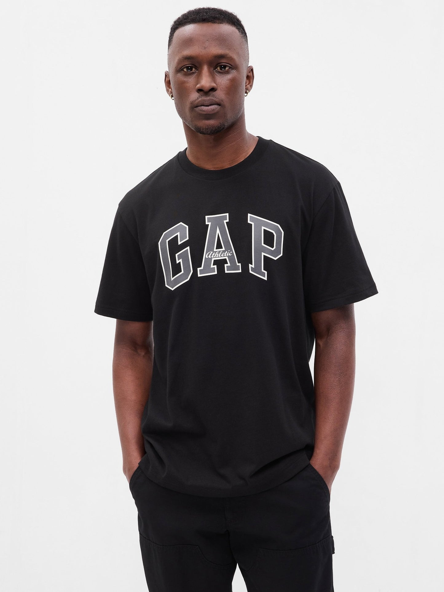 Siyah Gap Logo T-shirt
