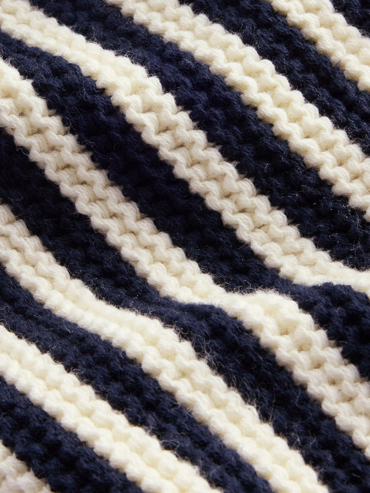 Lacivert Crochet Stripe Mini Çanta