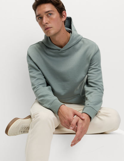 Pamuk Karışımlı Kapüşonlu Sweatshirt