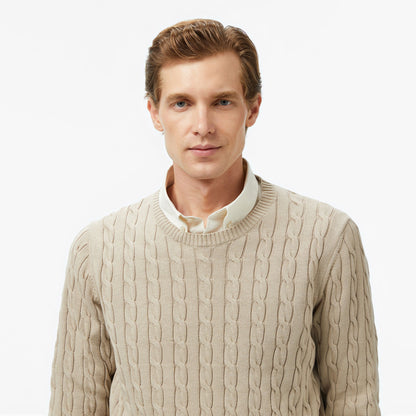 Nautica Erkek Bej Classic Fit Kazak