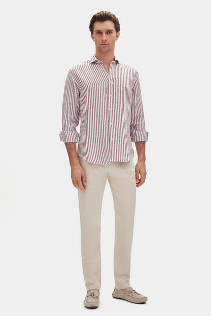 Damat Slim Fit Bej Chino Pantolon