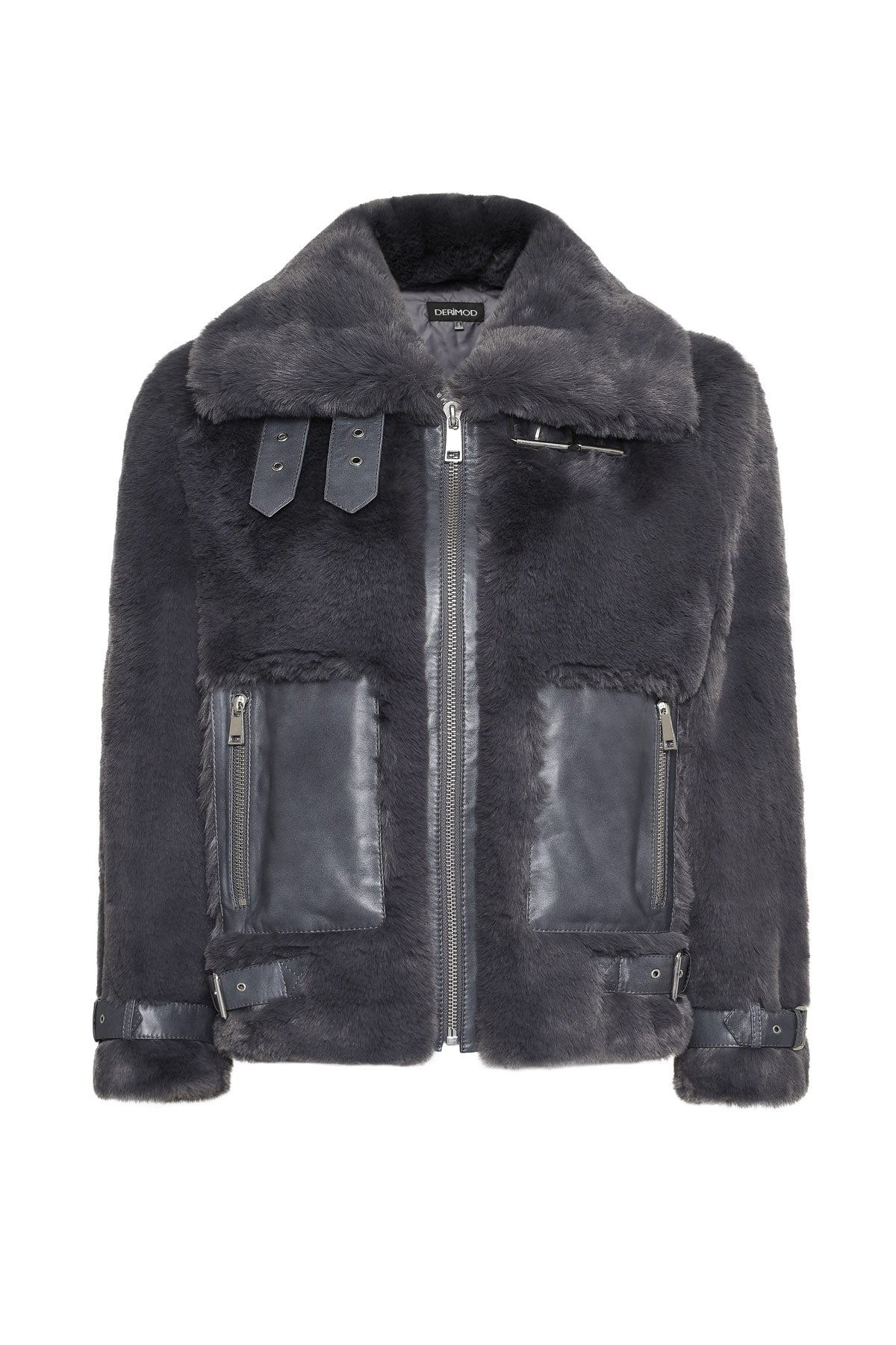 Kitzbuhel Kadın Gri Teddy Mont