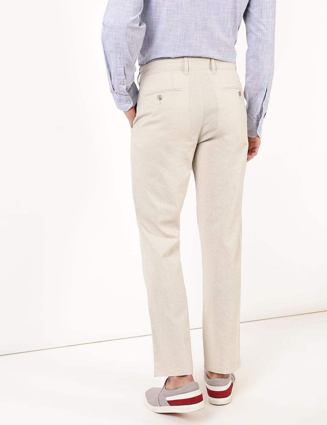 Regular Fit Keten Pantolon