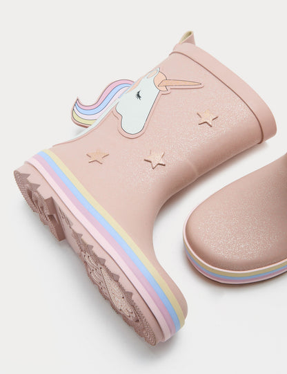 Unicorn Desenli Yağmur Çizmesi