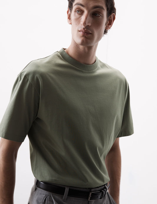 Saf Supima Pamuklu Oversize T-shirt