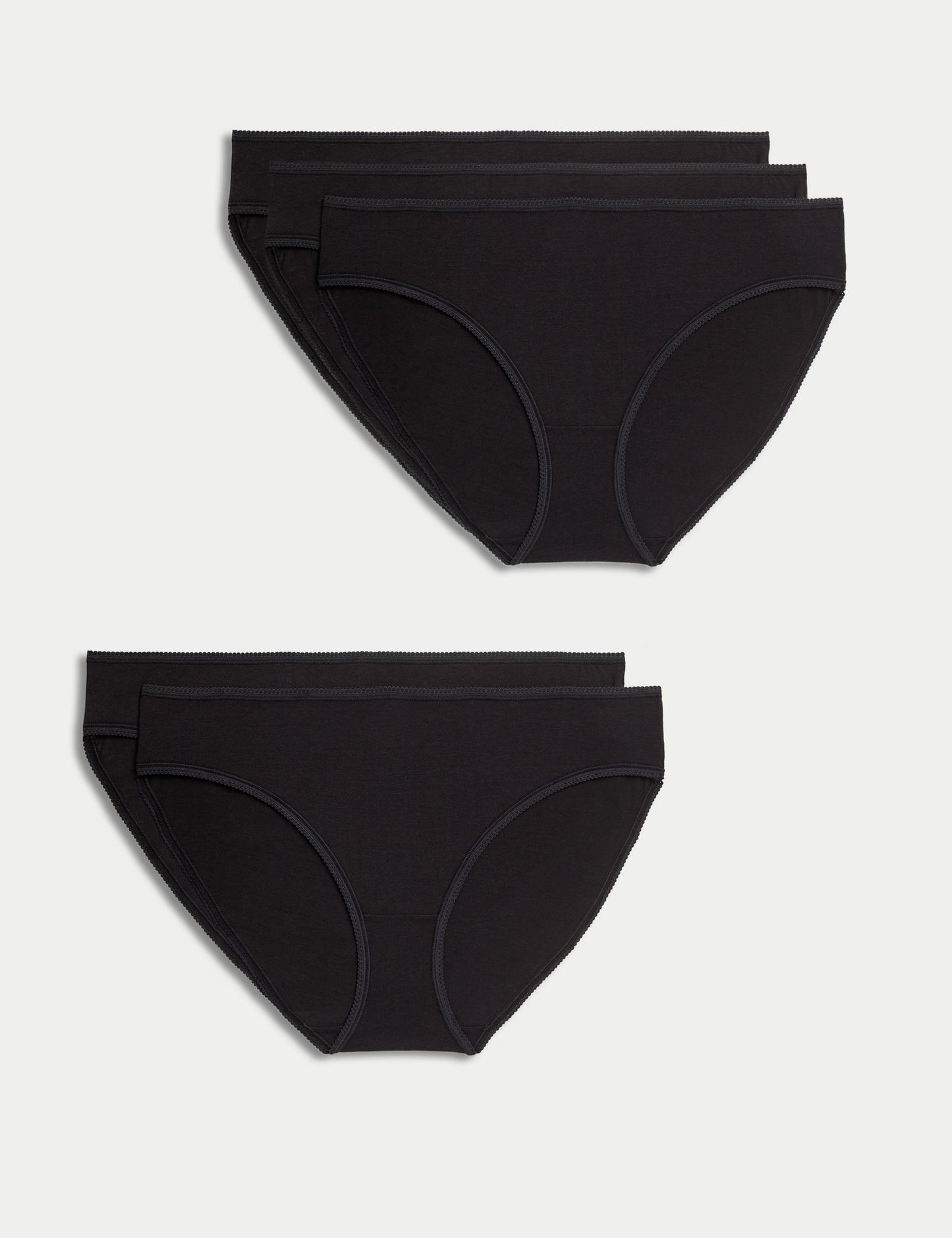 5'li Saf Pamuklu Bikini Külot Seti