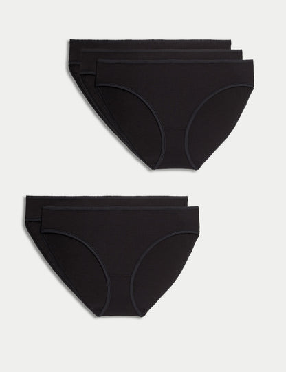 5'li Saf Pamuklu Bikini Külot Seti