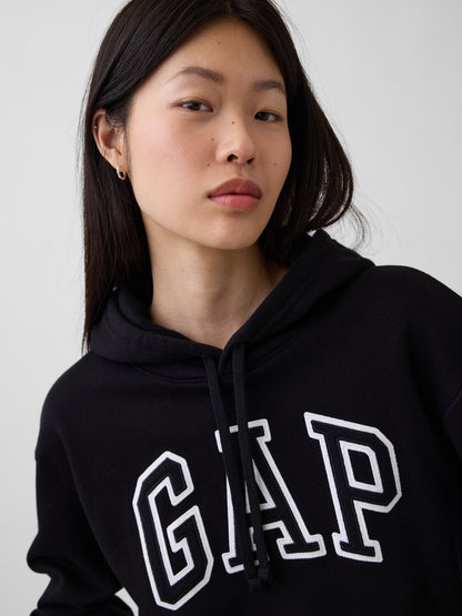 Siyah Gap Logo Fleece Sweatshirt