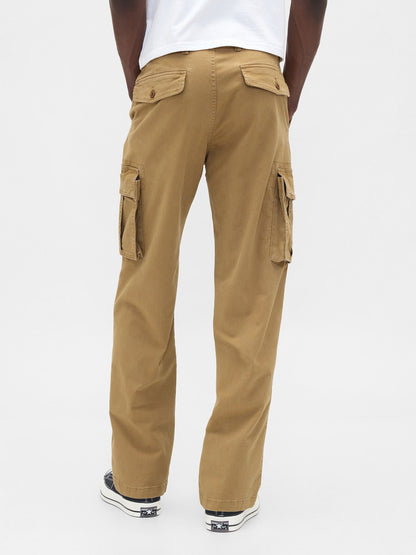 Bej Gapflex Straight Kargo Washwell™ Pantolon