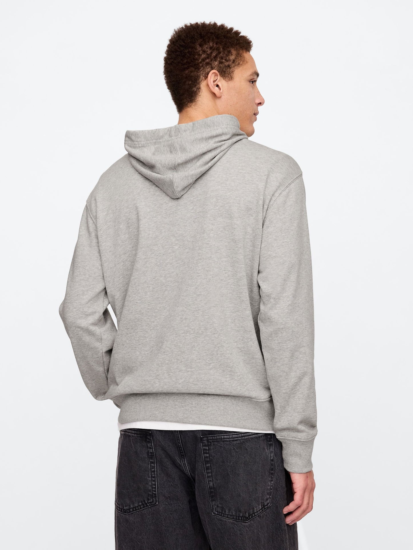Gri Gap Logo Fransız Havlu Kumaş Sweatshirt