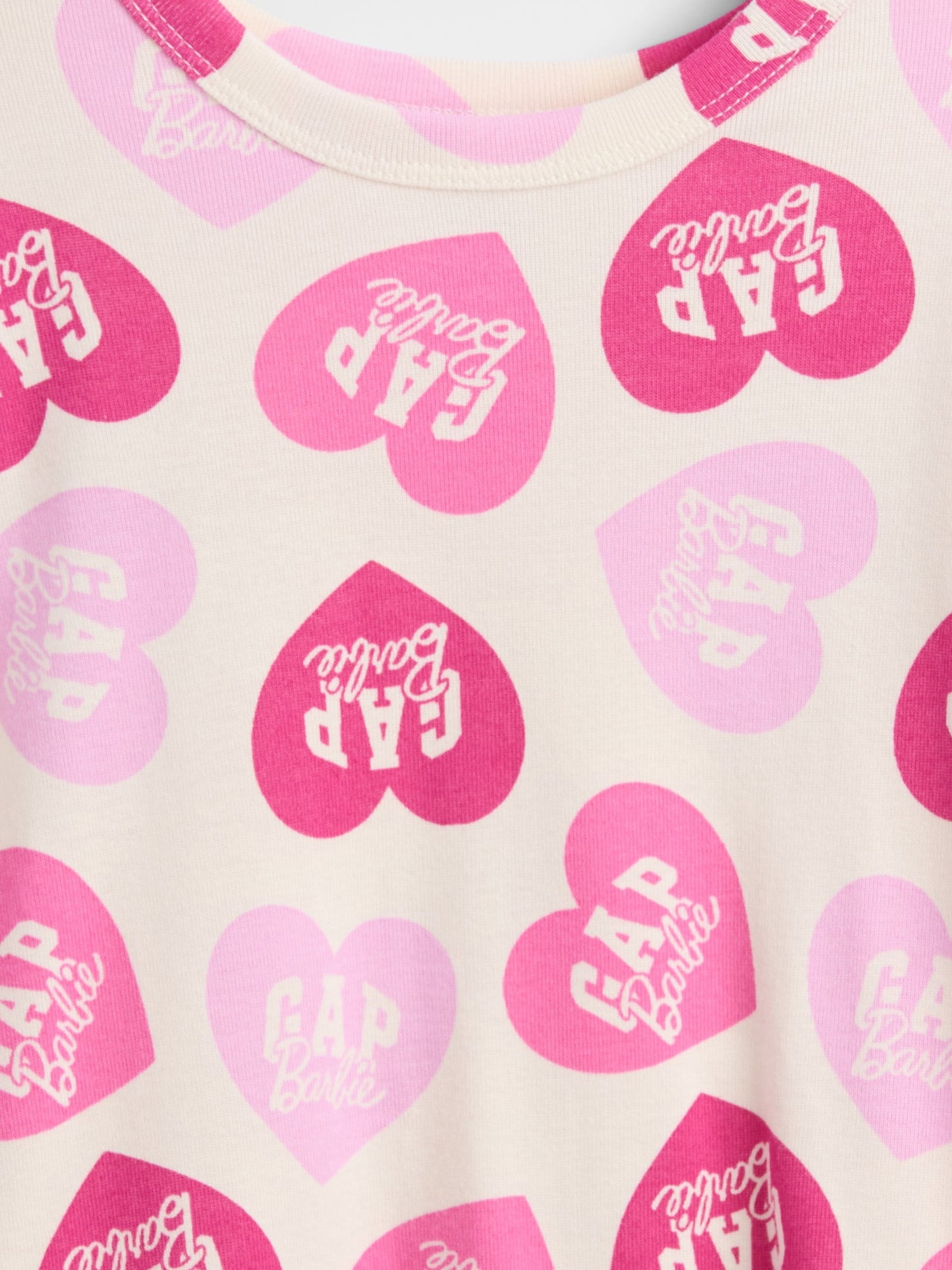Pembe Barbie 100% Organik Pamuk Pijama Takımı