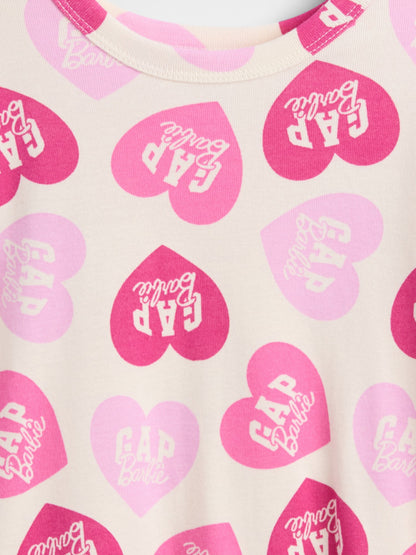 Pembe Barbie 100% Organik Pamuk Pijama Takımı
