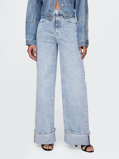 Mavi High Rise Wide Leg Jean Pantolon