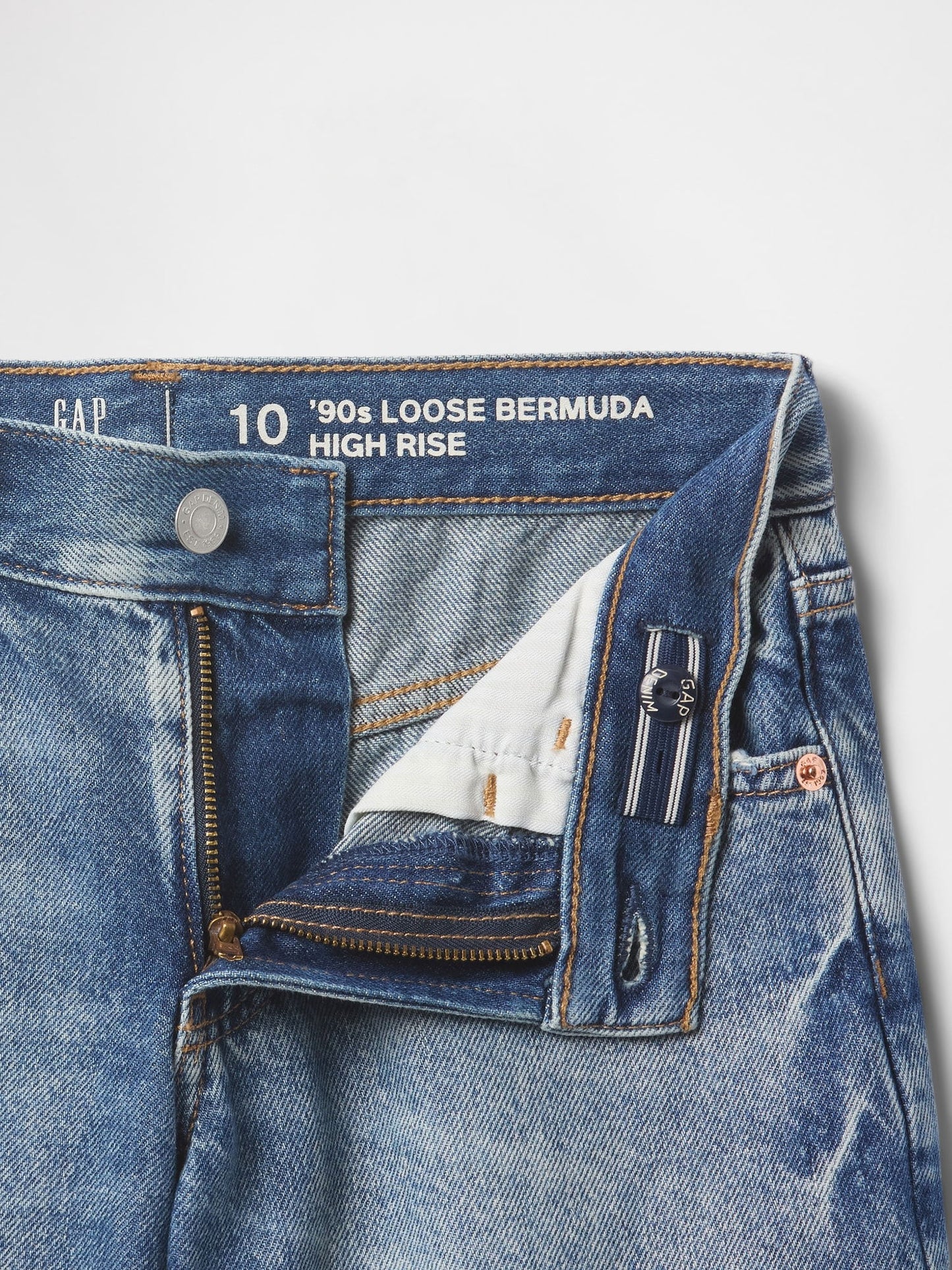 Mavi Low Rise Stride Denim Bermuda Şort
