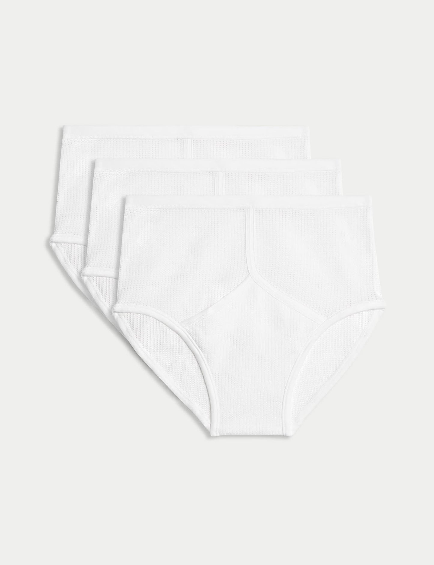 3’lü Saf Pamuklu Staynew Yüksek Bel Briefs