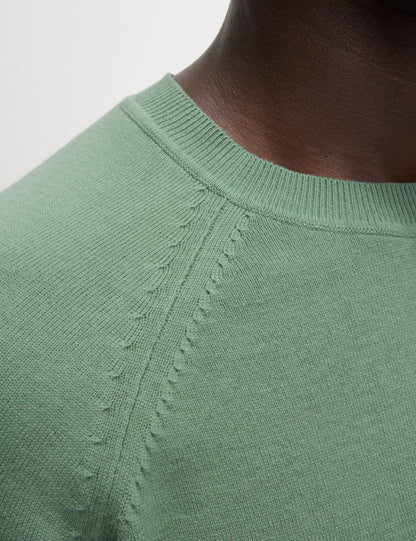 Pure Cotton Yuvarlak Yaka Triko Kazak