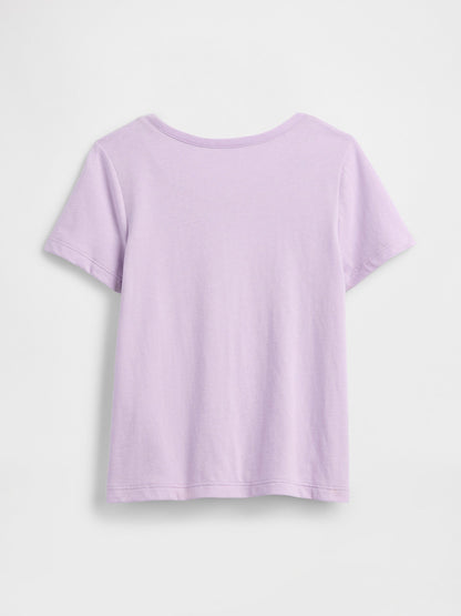 Lila Babygap Logo T-shirt