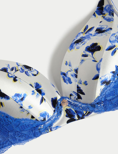 Fleur Dantel Detaylı Ipek Plunge Sütyen