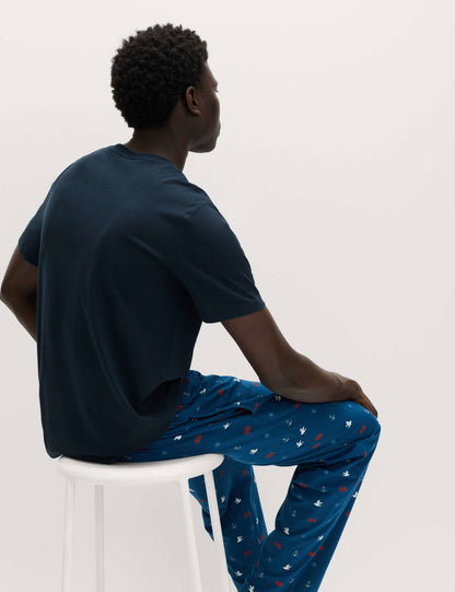 Saf Pamuklu Pijama Takımı
