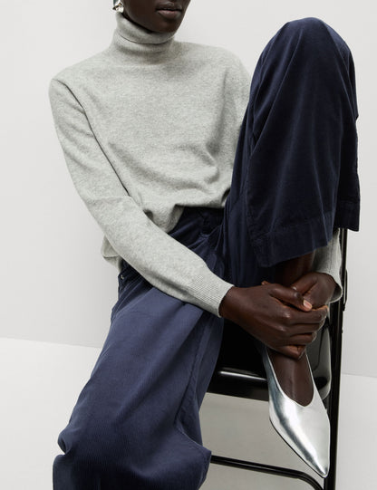 Kadife Wide Leg Pantolon