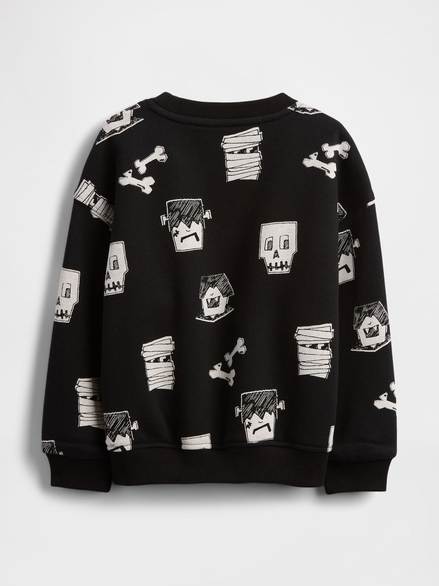 Siyah Vintagesoft Halloween Sweatshirt