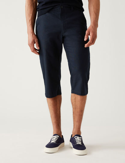 Regular Fit Keten Şort