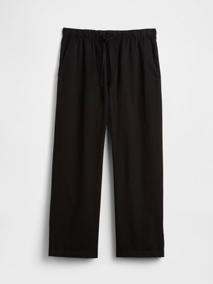 Siyah Mid Rise Easy Twill Pantolon