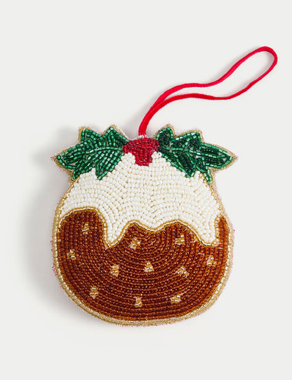 Boncuklu Noel Temalı Dekorasyon Yılbaşı Süsü