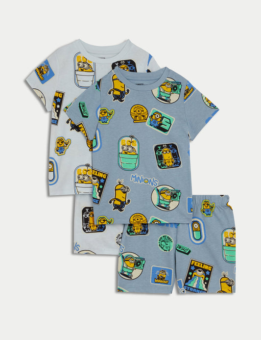 Saf Pamuklu 2'li Minions™ Pijama Takımı (3-16 Yaş)
