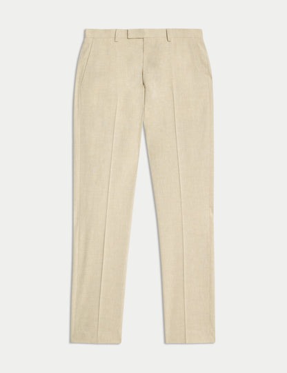 Keten Karışımlı Tailored Fit Takım Pantolonu
