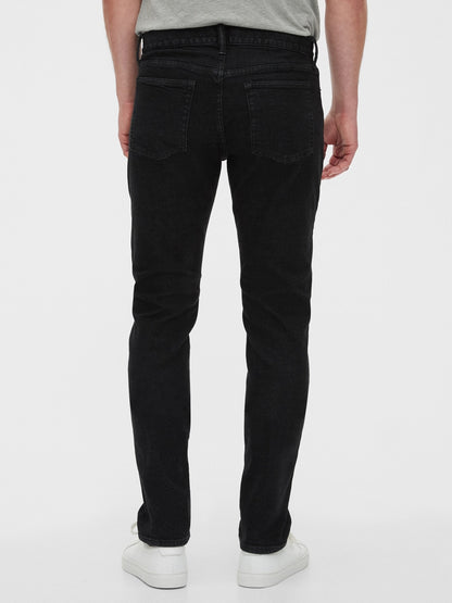 Siyah Gapflex Taper Washwell™ Slim Jean Pantolon