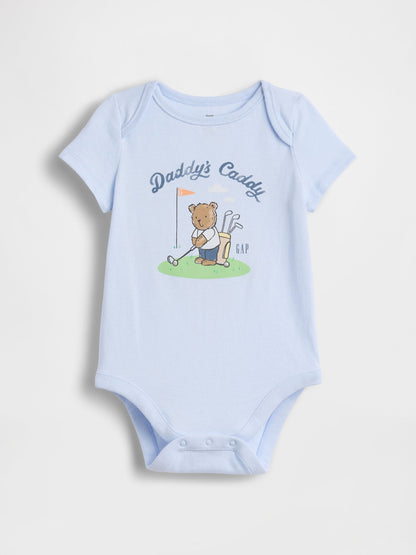 Açık Mavi First Favorites Organik Pamuk Bodysuit
