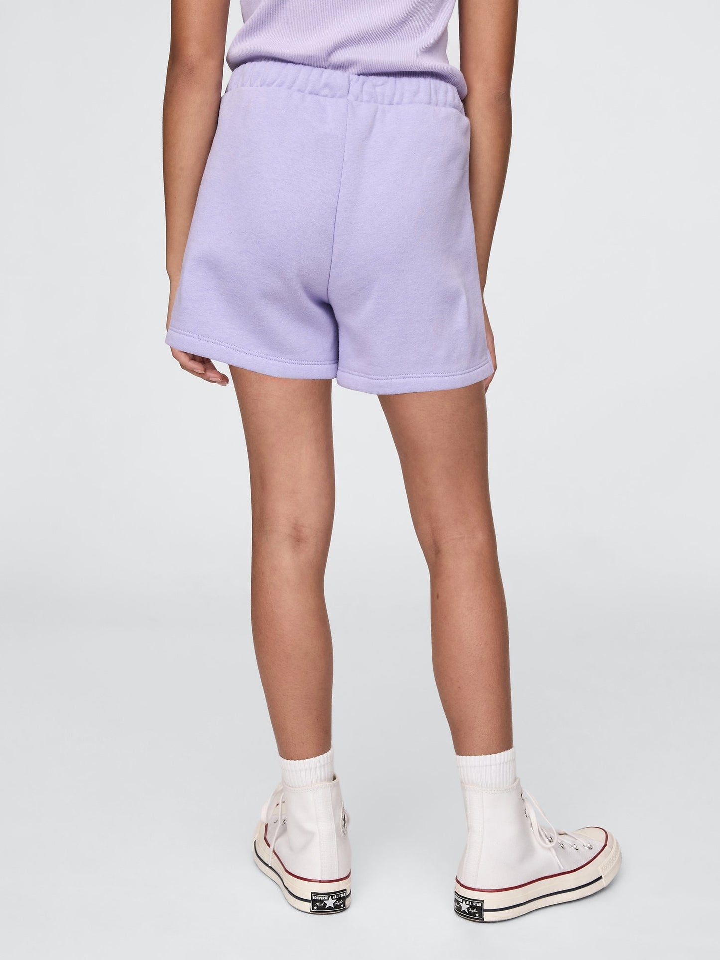 Lila Gap Logo Fransız Havlu Kumaş Pull-on Şort